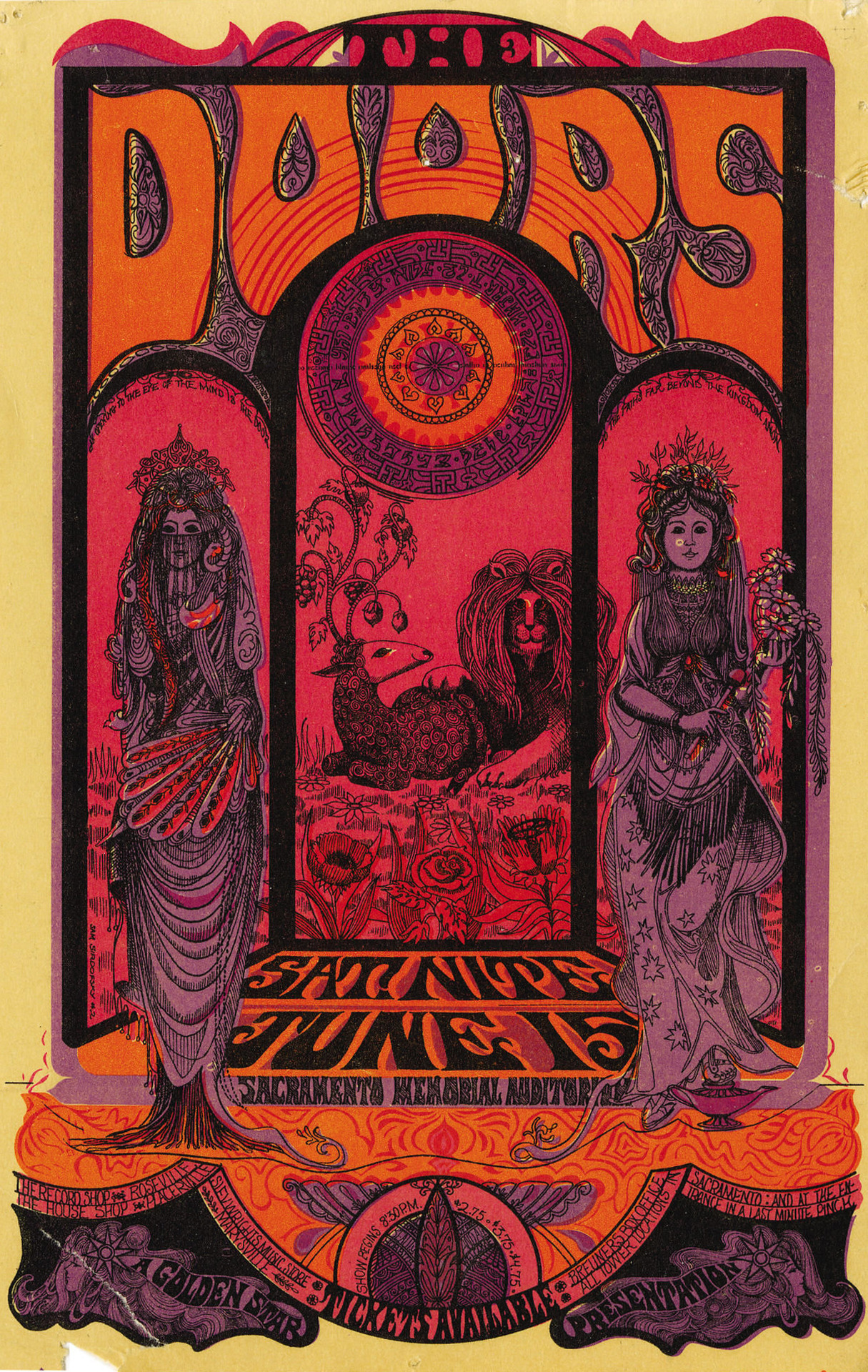 The Swinging Sixties The Doors 1960s Concert Poster