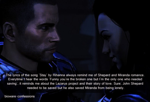 shepard x miranda on Tumblr