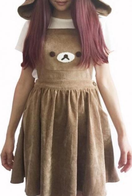 coquettefashion:Cute Animal Theme ItemsBear Dungarees | Paw...