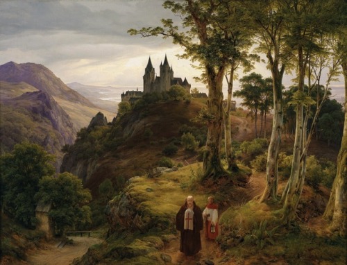 geritsel:Karl Friedrich Lessing - landscape paintings