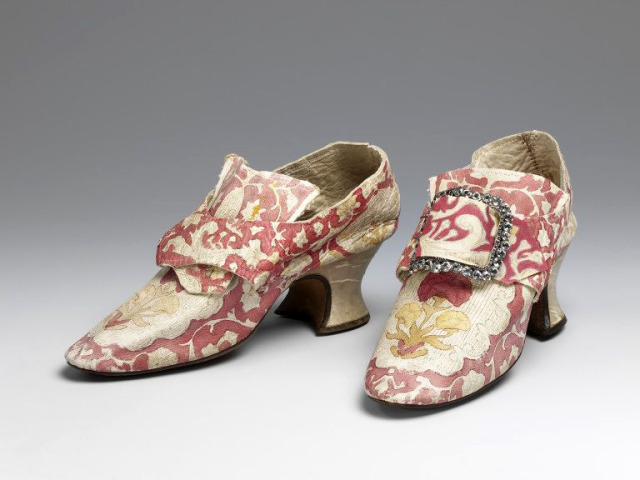 Madame de Pompadour (1760s shoes made in Brussels, Belgium)