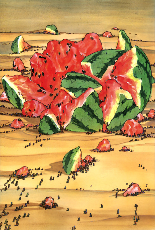 comicblah:The Watermelon Messiah by Katsuhiro Otomo