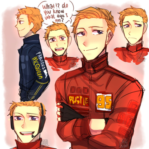 jettnight:Lightning McQueen humanized doodlejust finished this...