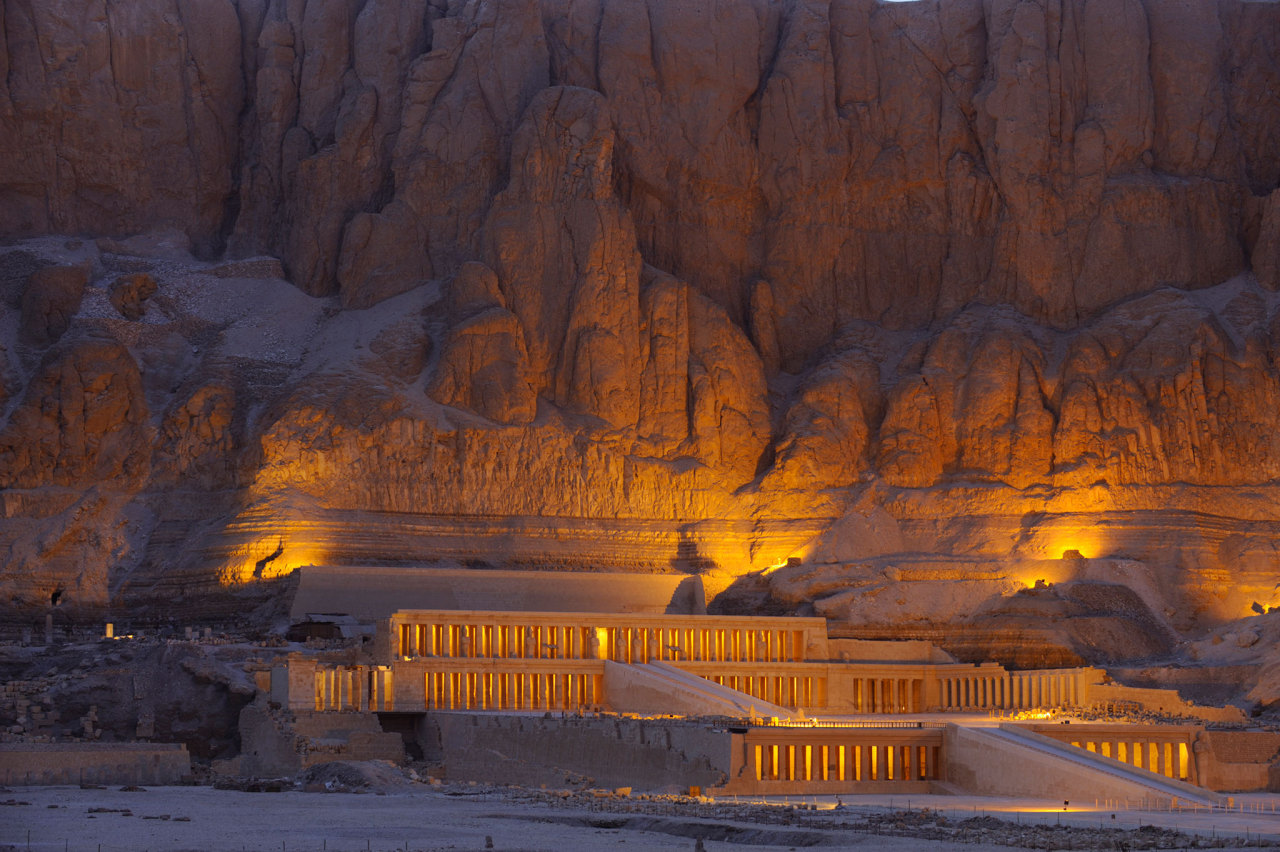 Egypt-museum: The Temple Of Hatshepsut Glows At... - Egypt Museum