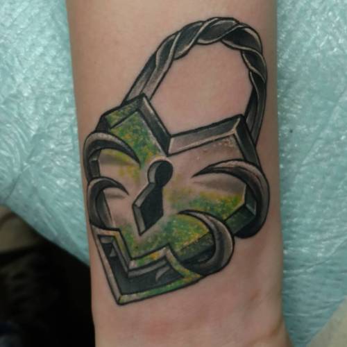 #lock #tattoo #tattoos #tattooartist #caspiantattoo...