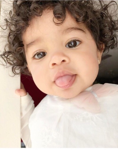 Curly Hair Mixed Newborn Baby Girl Newborn Baby