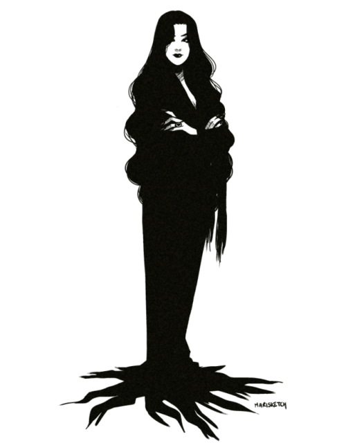 marisketch:It’s not really October without a Morticia Addams.