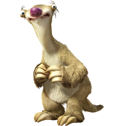 ...better known as sid, is a land sloth... 