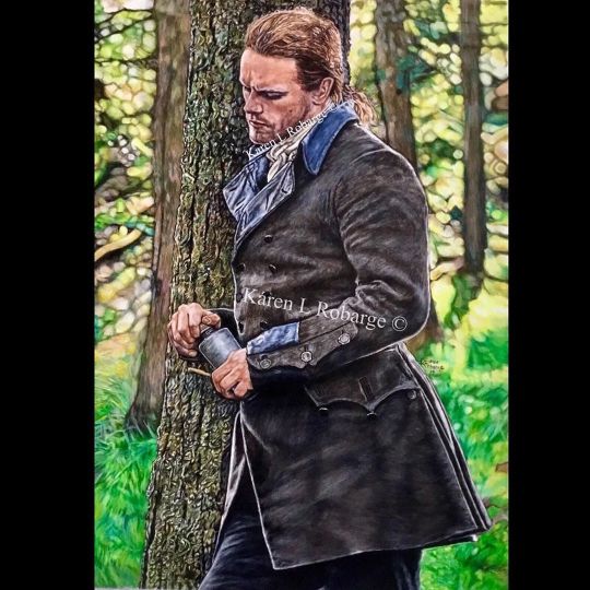 It’s done! Started on 10/17. I draw about 6-10 hours a day. Nope, I didn’t keep track of my hours😁#outlander #droughtlander...