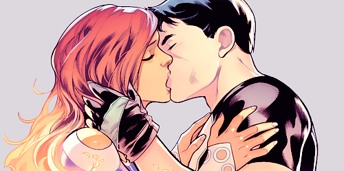 dickgrayzon:Dick Grayson and Koriand’r in Starfire #07...