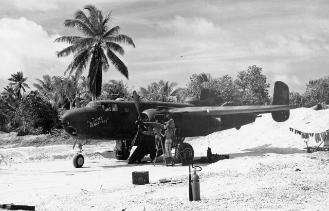 retrowar — North American B-25G “Blondie’s Vengeance” during...