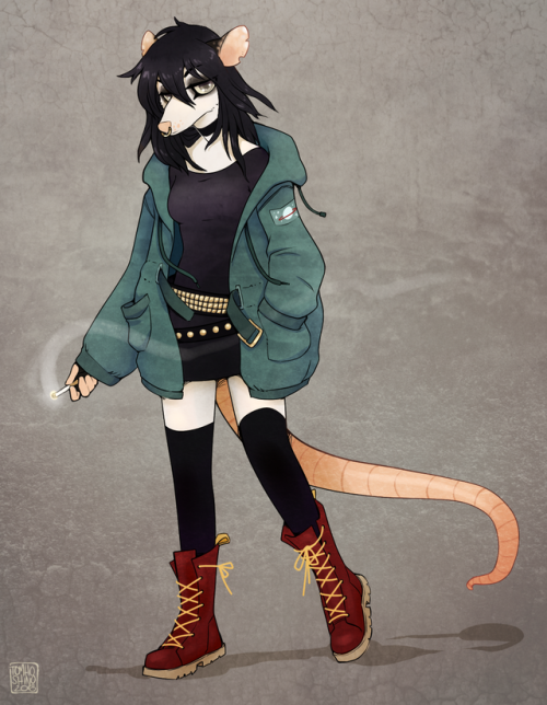 i like posting my own art cus i can put whatever angsty lyrics i want on it and no one can stop me me anthro rad art fav