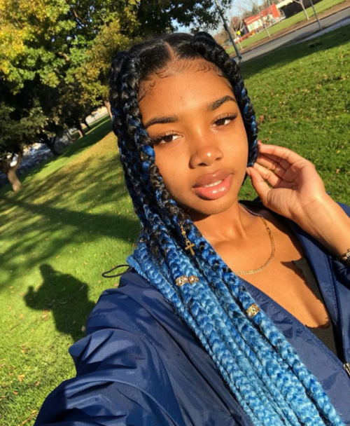 blue braids on Tumblr