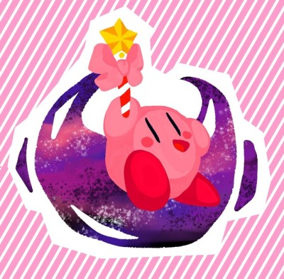 kirby with star rod plush