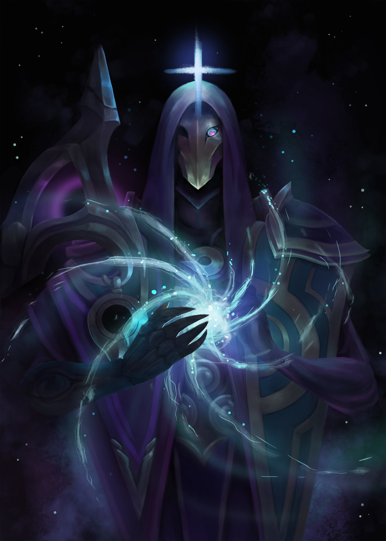 League Of Legends Dark Cosmic Jhin By Veronica O Neill