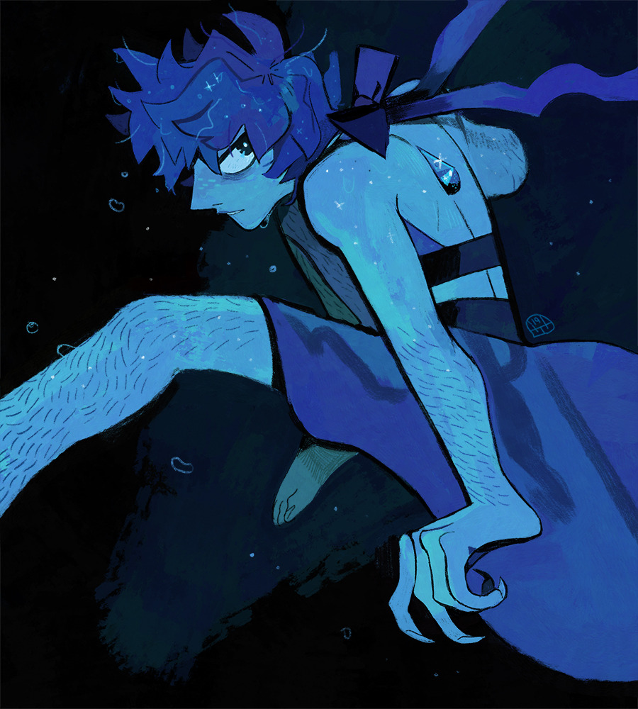 Will I ever get tired of drawing/painting Lapis? The answer is: No. 💖😭💦👏💖💖💦💦💦
