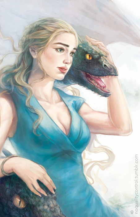 Daenerys print for Anime North 2014! I’ll be in the Comic...