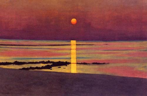 artist-vallotton:SunsetMedium: oil,canvas