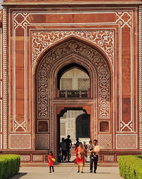 dreamsdesires:Itmad-Ud-Daulah Tomb, East Gate, Agra, India