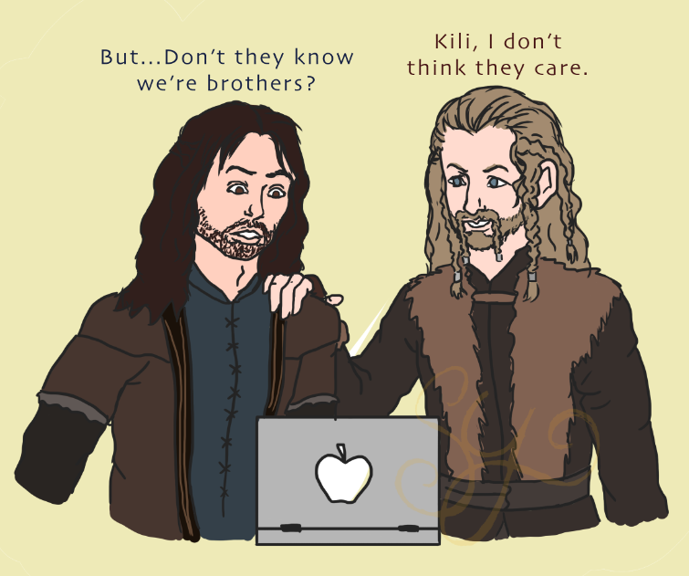 Stuff and Things (In which Kili and Fili discover fanfiction. And...)