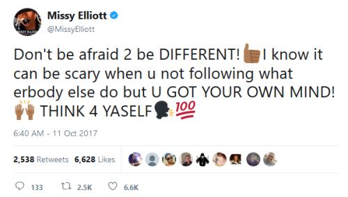 securelyinsecure:Words of inspiration from Missy Elliott