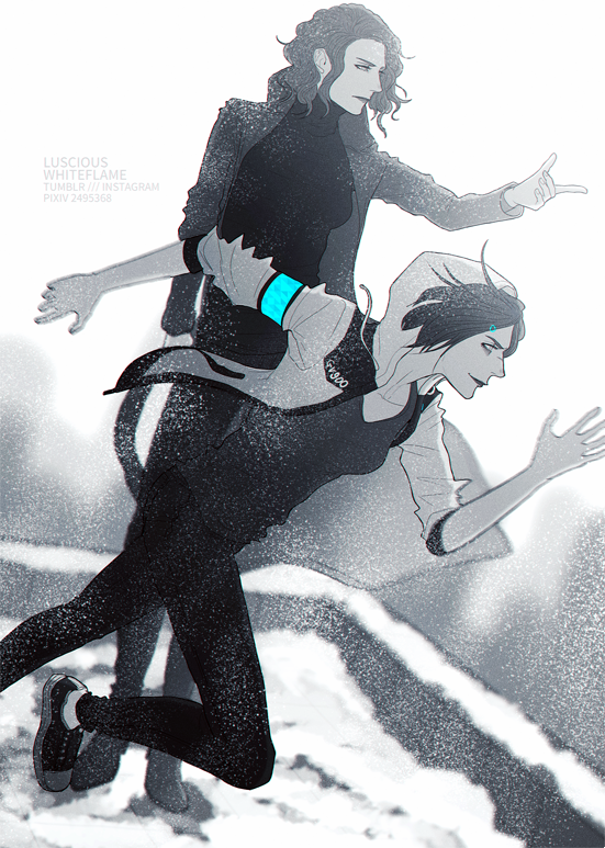 Genderswapped Reverse AU Reed900 fanart