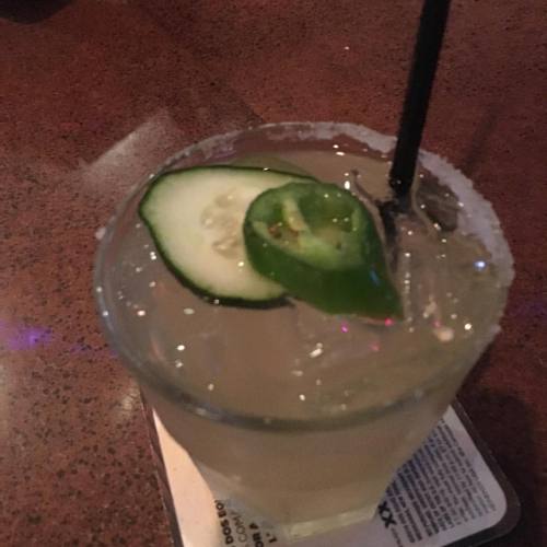 Having a couple drinks with my bro. #jalapeno #margarita #friday...