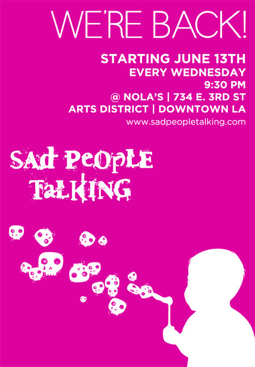 Our weekly show is back! Starts June 13th at NOLA’s at downtown’s Arts District. Bam.
