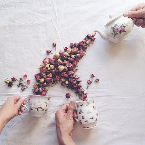 mymodernmet:Toppled Teacups Overflow with Dried Leaves and...