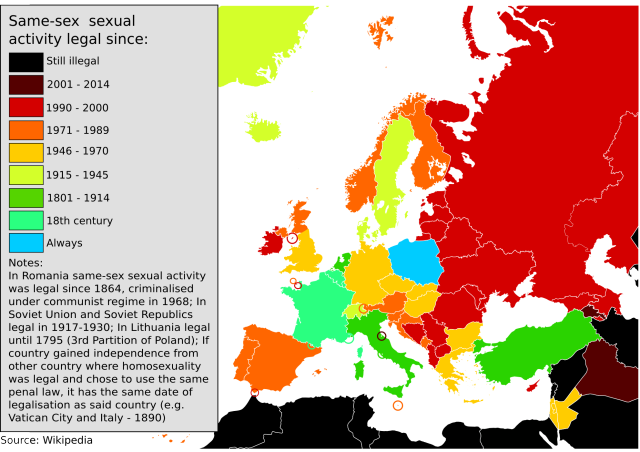 History Of Legality Of Same Sex Sexual Activity In Maps On The Web 4399