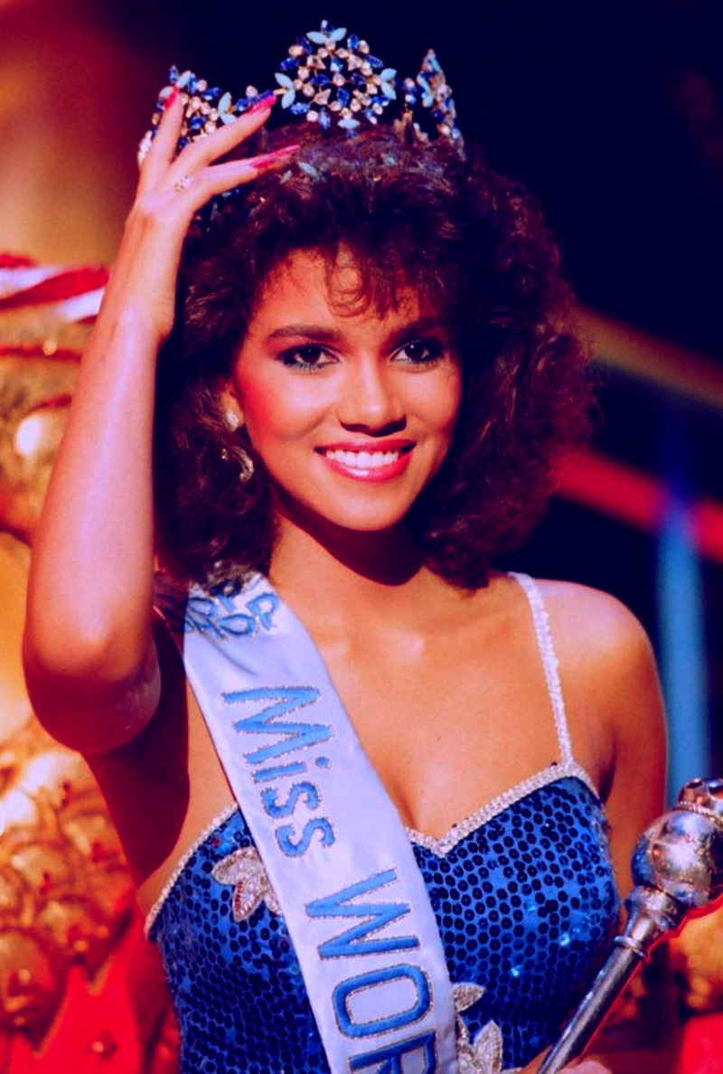 '80s Beauty - girlsofthe80s: Halle Berry, contestant in the...