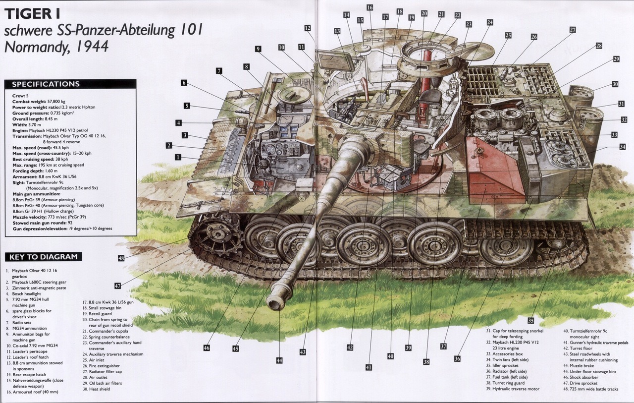 Королевский тигр чертеж