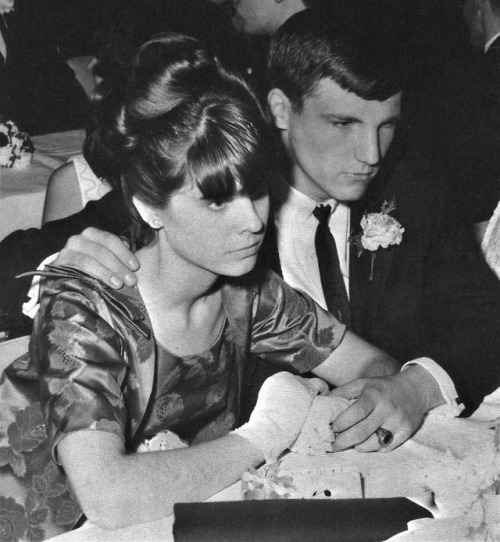 vintageeveryday:Girl and her partner at the dance party of...