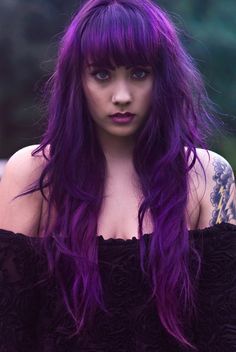 Deep Purple Hair Tumblr