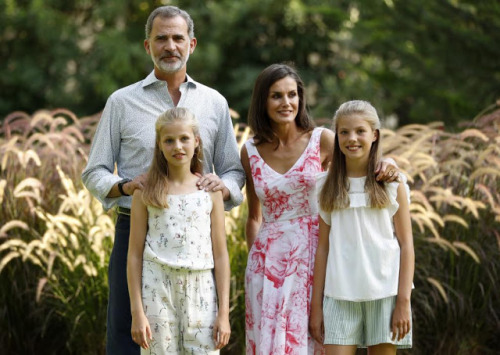 King Felipe, Queen Letizia, Princess Leonor and Infanta Sofia at...