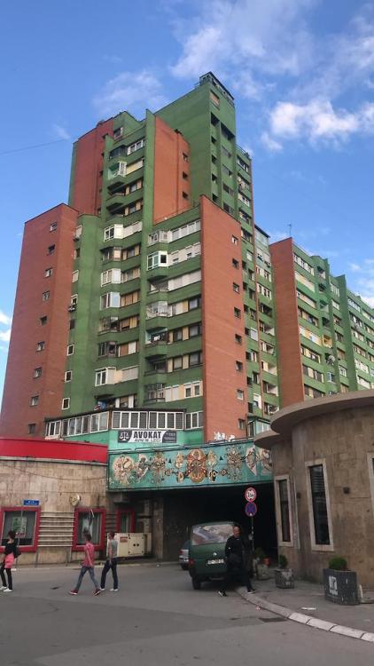 bewitching-brutalism:Colorful brutalism. Prishtina,...