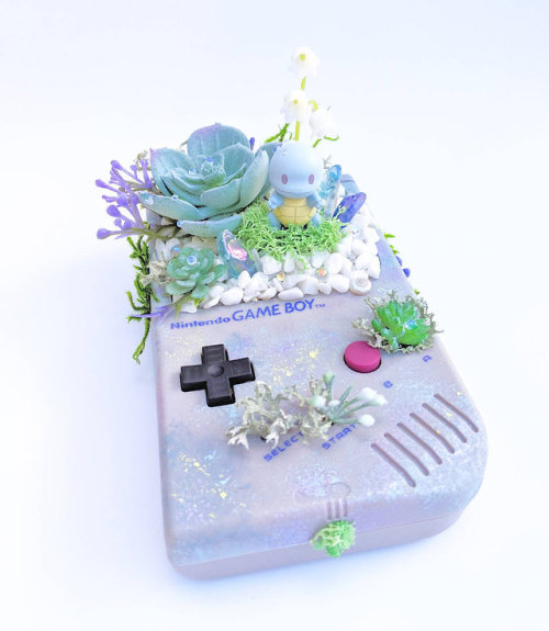 retrogamingblog:Pastel Pokemon Gameboy Terrariums made by...