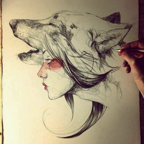 hipster drawing on Tumblr