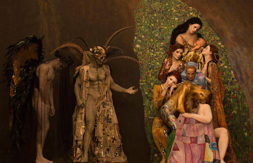 culturenlifestyle:Photographer Recreates Gustav Klimt’s Golden...