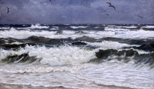 catonhottinroof:Michael Ancher (1849-1927) The Wave, 1903