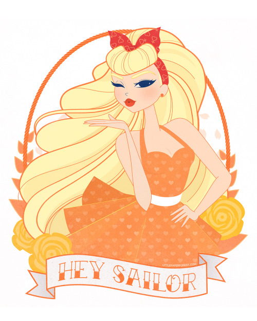 littlepaperforest:Sailor Senshi Pin-Up Style! ♡A little set of...