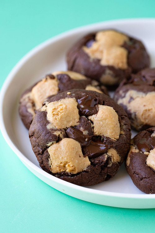 royal-food:Chocolate Peanut Butter Cookies