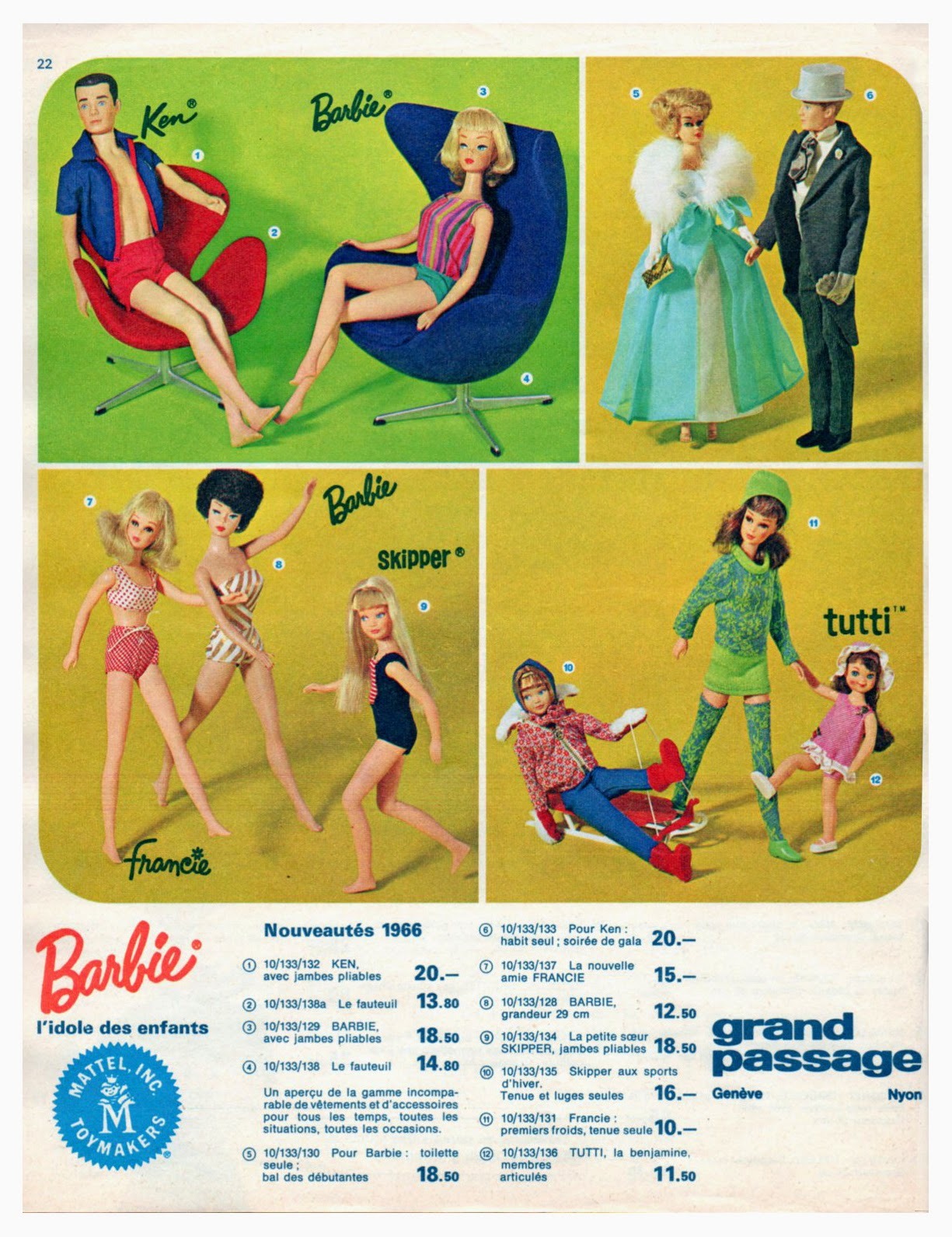 vintage barbie ads