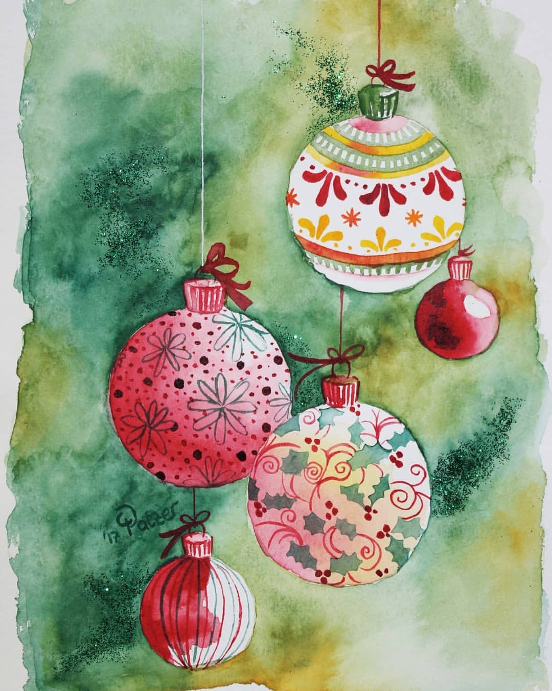 Weihnachtsmotiv Aquarell - Weihnachtsmotiv