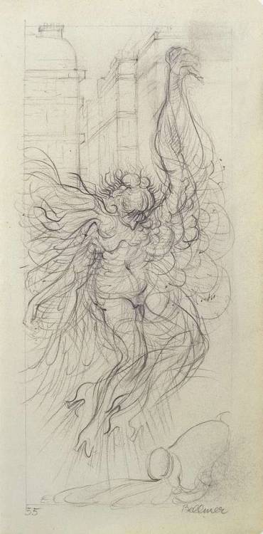 amare-habeo:Hans Bellmer (German, 1902-1975)Study for “The...