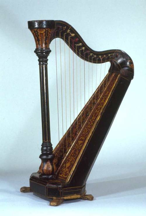 met-musical-instruments:Portable Harp, Musical InstrumentsThe...