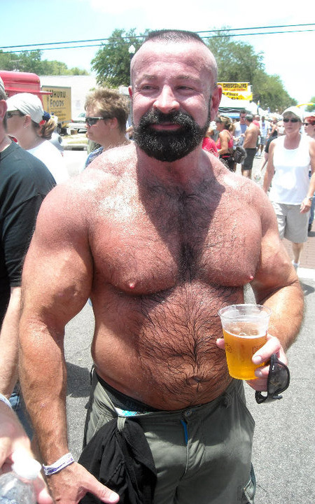 hairy chest - sexy muscle - mature men