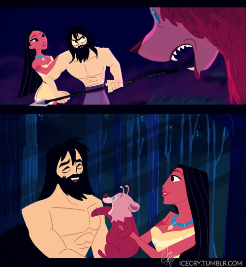 icecry:Samurai jack Pocahontas Crossover.  (Had to combine two...