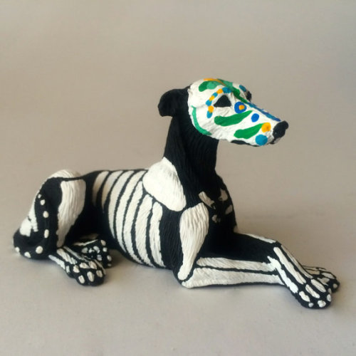 ainawgsd:Sugar Skull Animal Figurines