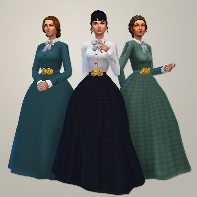 1800s Sims 4 Dresses